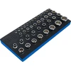 Bgs Technic Įrankių dėklas 1/3: galvutės 12 kampų | 6,3 mm (1/4"), 10 mm (3/8"), 12,5 mm (1/2") | 40 vnt. (4149)