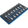 Bgs Technic Įrankių dėklas 1/3: Įpresuotų antgalių rinkinys | 12.5 mm (1/2") | Spline (XZN) | 22 vnt. (4118)