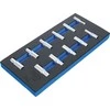 Bgs Technic Įrankių dėklas 1/3: šešiakampės galvutės | 10 mm (3/8") | 8 - 19 mm | ilgos | 11 vnt. (4058)