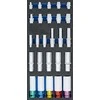 Bgs Technic Įrankių dėklas 1/3:galvutės | Šešiakampis, gylis 11 - 22 mm | E tipo E10 - E22 | 6,3 mm (1/4"), 10 mm (3/8"), 12,5 mm (1/2") | 26 vnt. (4147)