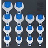 Bgs Technic Įrankių dėklas 2/3: Veržliarakčių rinkinys su šoniniais raktais | 12,5 mm (1/2") | 14 vnt. (74563)