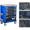 Bgs Technic Įrankių spintelė ant ratukų | su įrankiais | 7 stalčiai | 263 vnt (6066)