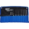 Bgs Technic Išmušėjų rinkinys – ekstra ilgi, grūdinti – 100/150/200 mm, 1,5–9,5 mm, su centruokliu – 18 vnt (1695)