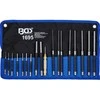 Bgs Technic Išmušėjų rinkinys – ekstra ilgi, grūdinti – 100/150/200 mm, 1,5–9,5 mm, su centruokliu – 18 vnt (1695)
