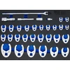 Bgs Technic Įstatomų atvirų veržliarakčių galvučių rinkinys BGS | 10–50 mm | 3/8", 1/2", 3/4" | 32 vnt. (74716)