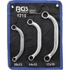 Bgs Technic Kilpinių raktų komplektas C pusmėnulio formos | 10x13 - 17x19 mm | 3 vnt. (1215)