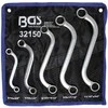 Bgs Technic Kilpinių raktų komplektas S formos | Coliniai dydžiai | 3/8 "- 3/4" | 5 vnt. (32150)