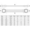 Bgs Technic Kilpinių raktų rinkinys | tiesūs | 6-22 mm | 8 vnt. (30300)