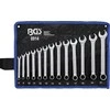 Bgs Technic Kombinuotų raktų rinkinys | atviras galas su terkšlės funkcija | 8 - 21 mm | 13 vnt. (8914)