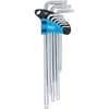 Bgs Technic L tipo raktų rinkinys | ilgiausias tipas | 5-kampiai | T-Star (Torx Plus) TS10 - TS50 | 9 vnt. (777)