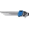 Bgs Technic L tipo raktų rinkinys | labai ilgi + labai trumpi | T-Star (Torx) T10 - T50 | 9 vnt. (9375)