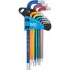Bgs Technic L tipo raktų rinkinys | spalvoti | T-Star su skylutėm (Torx) T10 - T50 | 9 vnt. (74461B)