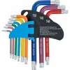Bgs Technic L tipo raktų rinkinys | spalvoti | trumpi | T-Star su skylutėm (Torx) T10 - T50 | 9 vnt. (74460B)