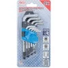 Bgs Technic L tipo raktų rinkinys | trumpi | T-Star su skylutėm (Torx) T10 - T50 | 9 vnt. (809)
