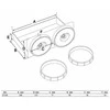 Bgs Technic Magnetinis laikymo dėklas | 180 x 115 mm (67183B)