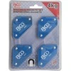 Bgs Technic Magnetinių laikiklių rinkinys | 45° - 90° - 135° | 4 vnt. (3004)