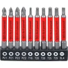 Bgs Technic Neslystantys magnetiniai sukimo antgaliai | PZ, T ir SL profiliai | 1/4" | 70 mm | 10 vnt. (4831)