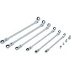 Bgs Technic Pailgintų terkšlinių vartomų dvipusių raktų rinkinys | su adapteriais galvutėms | 8 - 19 mm | 10 vnt. (1541)