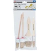 Bgs Technic Plokščių ir apvalių dažymo teptukų rinkinys BGS Diy | 4 dalių (76525)