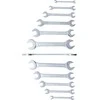 Bgs Technic Plokščių raktų rinkinys atvirais galais | 6x7 - 30x32 mm | 12 vnt. (1184)