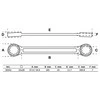 Bgs Technic Raktas dvigubas kilpinis tiesus | 25 x 28 mm (30342)