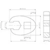 Bgs Technic Raktas "varnos koja" | 10 mm (3/8") | 12 mm (1756-12)