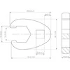 Bgs Technic Raktas "varnos koja" | 10 mm (3/8") | 19 mm (1756-19)