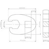 Bgs Technic Raktas "varnos koja" | 10 mm (3/8") | 13 mm (1756-13)