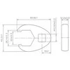 Bgs Technic Raktas "varnos koja" | | 12,5 mm (1/2") | 26 mm (1757-26)