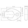 Bgs Technic Raktas varnos koja | 12,5 mm (1/2") | 32 mm (1757-32)