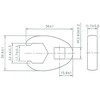 Bgs Technic Raktas varnos koja | 12,5 mm (1/2") | 22 mm (1757-22)