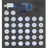 Bgs Technic Ratų varžtų slapukų rinkinys Mercedes | 35 vnt. (9469)