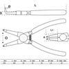 Bgs Technic Replės žiedams | lenktos | vidiniams žiedams / spaudžiamos | 180 mm (434)