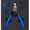 Bgs Technic Replės žiedams su perjungimu | išoriniams / vidiniams žiedams | keičiami antgaliai | 180 mm (8831-1)