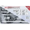 Grąžtas Bgs Technic Šarnyrinių ilgintuvų rinkinys | 6.3 mm (1/4") / 10 mm (3/8") / 12,5 mm (1/2") | 9 vnt. (2253)