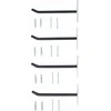 Bgs Technic Sieninių kabliukų rinkinys ratams | 250 mm | 4 vnt. (88304)