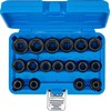 Bgs Technic Smūginių galvučių rinkinys | patrumpintos | 12,5 mm (1/2") | 8–24 mm | 17 vnt. (9286)