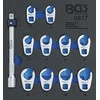 Bgs Technic Šoninių raktų rinkinys | Įrankių dėklas 1/6 | 10 mm (3/8") | 10 - 19 mm | 11 vnt. (9817)