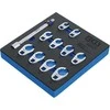 Bgs Technic Šoninių raktų rinkinys | Įrankių dėklas 1/6 | 10 mm (3/8") | 10 - 19 mm | 11 vnt. (9817)