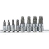 Bgs Technic Sraigtiniai ištraukikliai | pažeistam hex | 6.3 mm (1/4") / 10 mm (3/8") | 3 - 10 mm | 8 vnt. (6847) (Pažeista pakuotė)