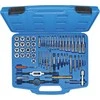 Bgs Technic Sriegiklių ir sriegpjovių komplektas | coliniai dydžiai | 1/4" - 1" | 56 vnt. (70105)