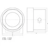 Bgs Technic Stebulės veržlės galvutė | Aštuonkampė | R.O.R. Priekabos | 127 mm (6968)