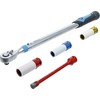 Bgs Technic Sukimo momento veržliarakčio rinkinys | dinamometras | 12.5 mm (1/2") | 40 - 200 Nm (2818)