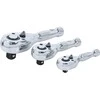 Bgs Technic Trumpų terkšlių rinkinys | 6.3 mm (1/4") / 10 mm (3/8") / 12,5 mm (1/2") | 3 vnt. (215)