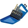 Grąžtas Bgs Technic Užlūžusių varžtų išsukėjų ir kairinių grąžtų rinkinys | HSS | titano nitridas | 2 - 7.5 mm | 10 vnt. (6780)