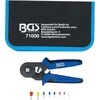 Bgs Technic Užspaudimo replės movoms 0,25–10 mm² | su laidų gnybtų asortimentu 0,5 - 10 mm² (71000B)