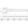 Bgs Technic Veržliaraktis atviru galu | DIN 894 | 36 mm (34236)