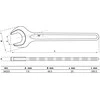 Bgs Technic Veržliaraktis atviru galu | DIN 894 | 23 mm (34223)