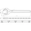 Bgs Technic Veržliaraktis atviru galu vienpusis | 95 mm (34295)