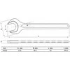 Bgs Technic Veržliaraktis atviru galu, vienpusis – pramoninis, ilgo tipo – 50 mm (34250)
